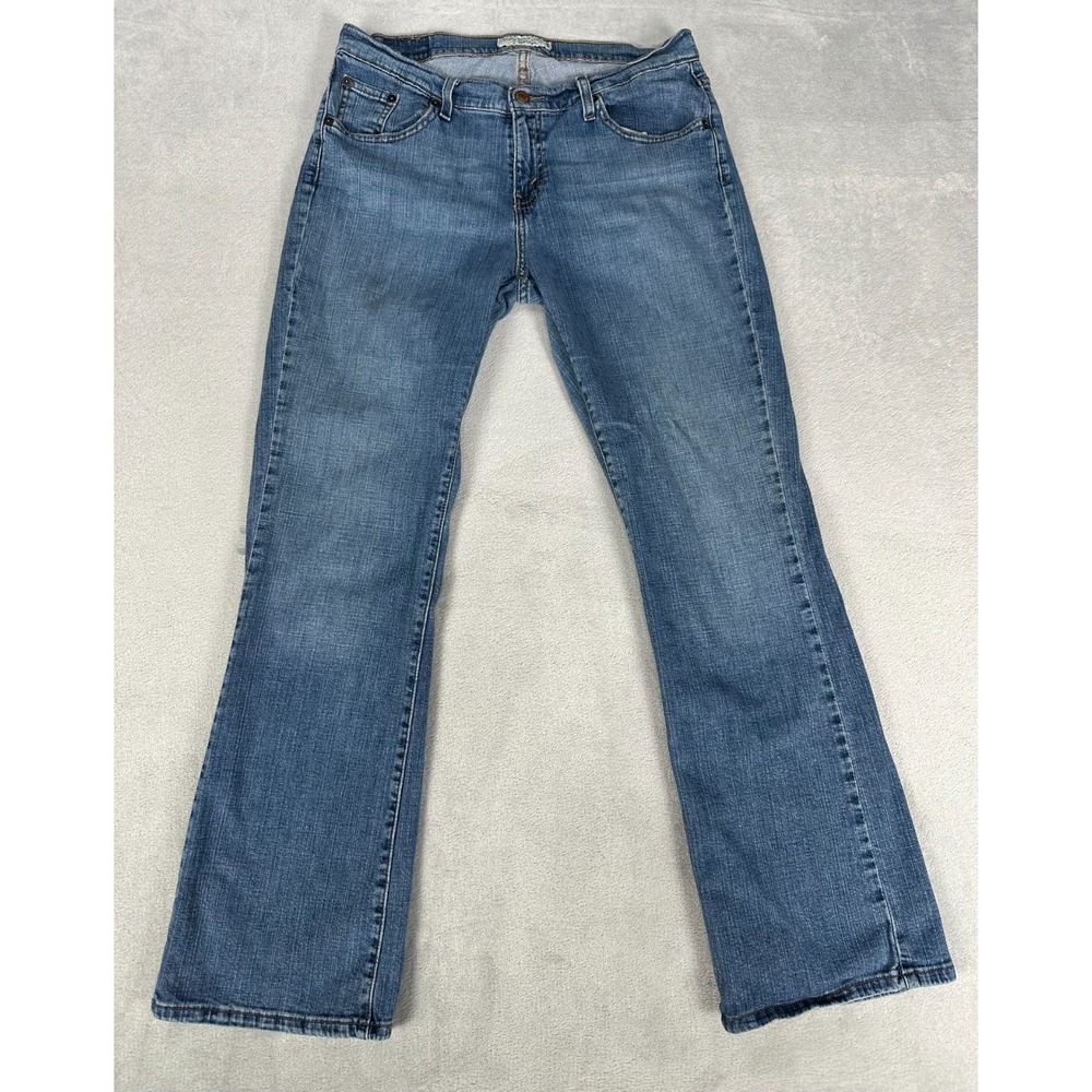 Levis 529 Jeans Women's 14 Curvy Bootcut Mid Rise Medium Wash Stretch Casual